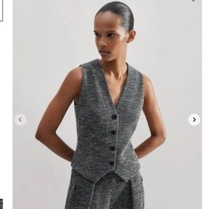 ME+EM Herringbone Jacquard Pants and Vest